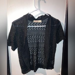 Dressy short-sleeve cardigan